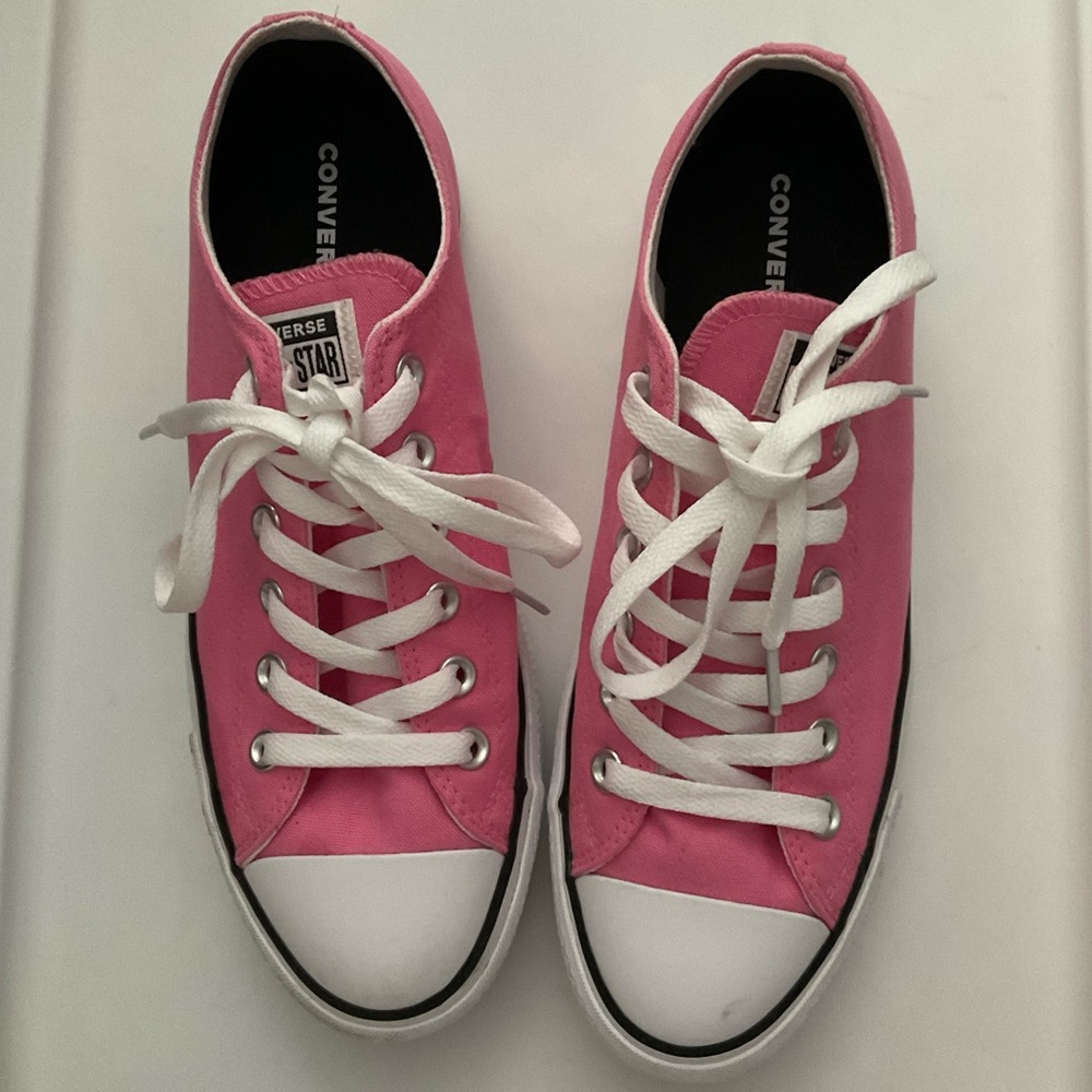 Converse Chuck Taylor All Star Low Top Platform Shoes Pink Women 9